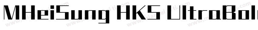 MHeiSung HKS UltraBold手机版字体转换
